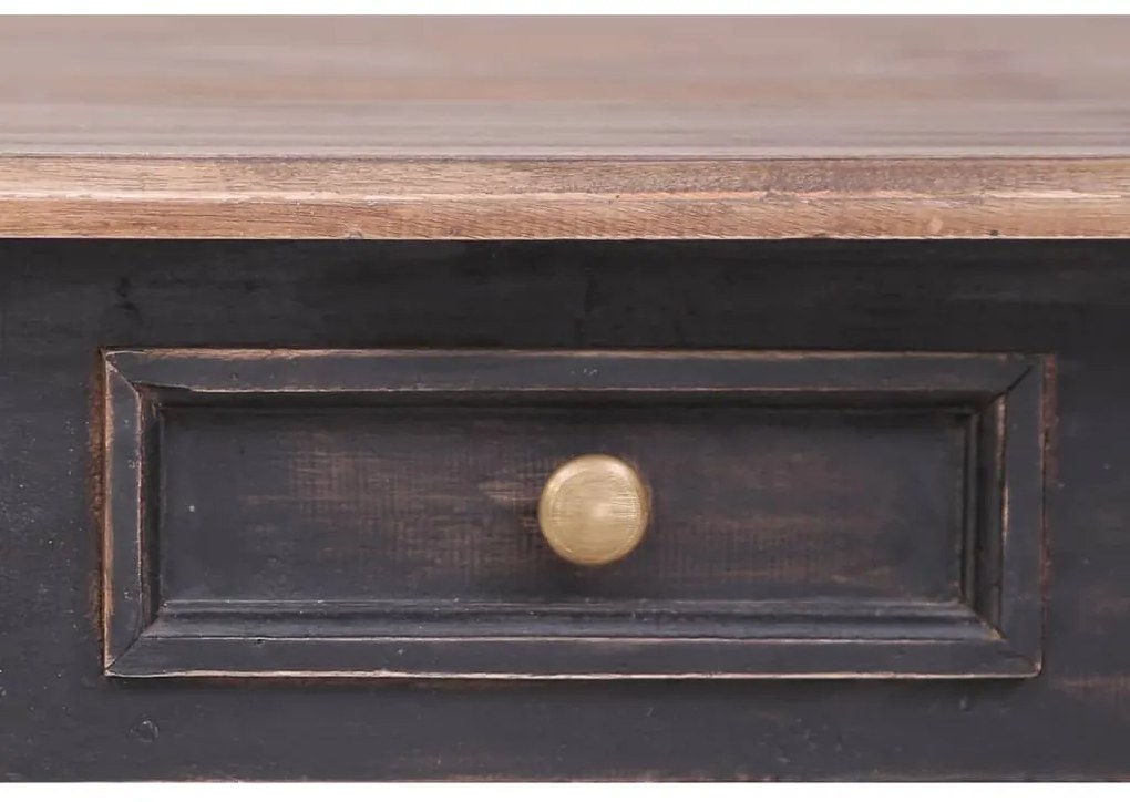 vidaXL Γραφείο με 3 Συρτάρια 117 x 57 x 75 εκ. από Μασίφ Μαόνι