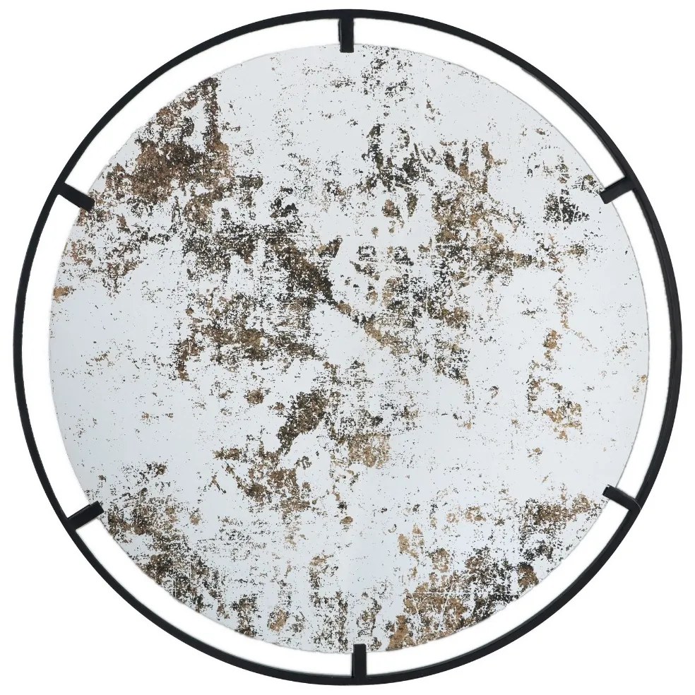 Artekko Irregular Αντικέ Μαύρος Μεταλλικός Καθρέπτης Τοίχου (80x80x1.9)cm Artekko 83473-DS