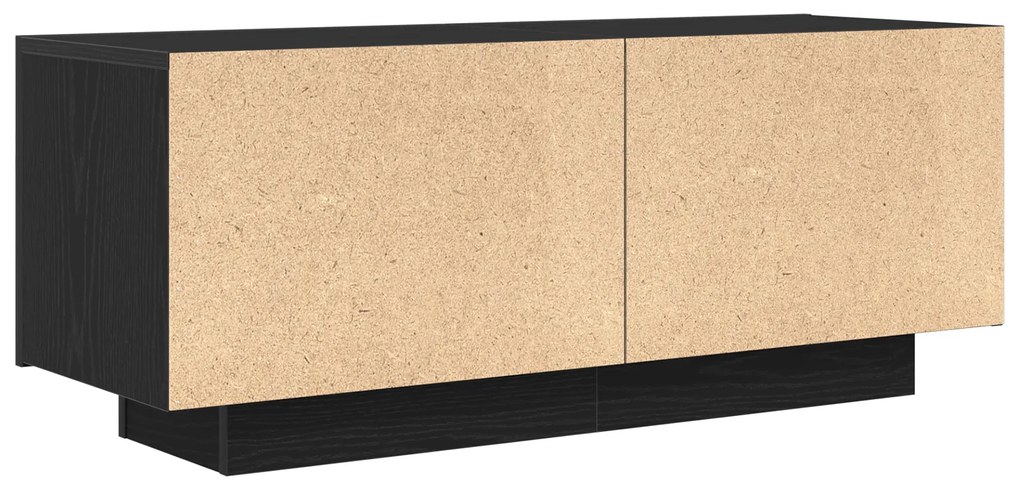vidaXL Ντουλάπα τηλεόρασης Μαύρη Δρυς 100x35x40 εκ. από Ξύλο