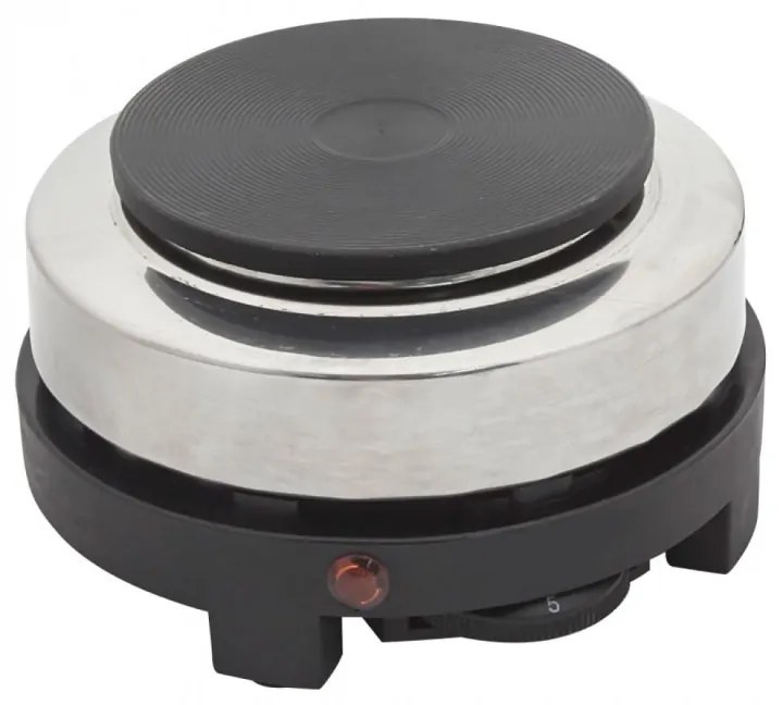Hob Rosberg R51445C, 500W, 10 cm, 900 γραμμάρια, Ασημί / μαύρο