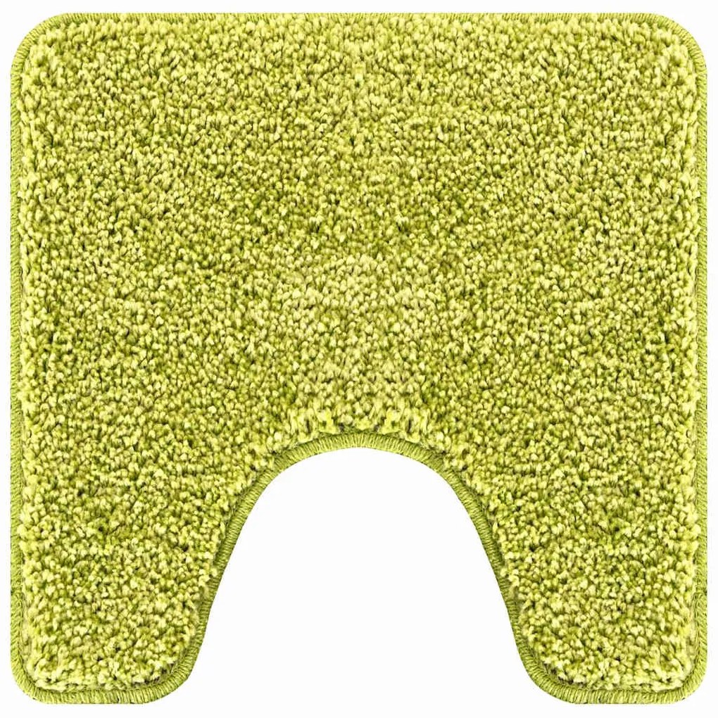 vidaXL Πατάκι μπάνιου 3 pcs Πράσινο 50 x 50 cm Πολυπροπυλένιο