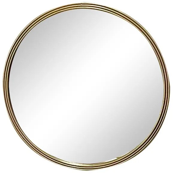 Καθρέπτης Mazforn Inart χρυσό μέταλλο 80x2.5x80εκ 80x2.5x80 εκ.