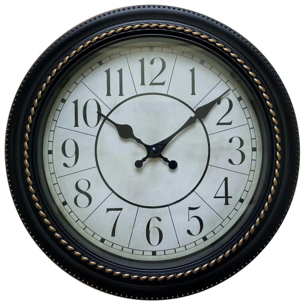 Ρολόι Τοίχου ArteLibre Μαύρο Πλαστικό Φ27.6x4.8cm