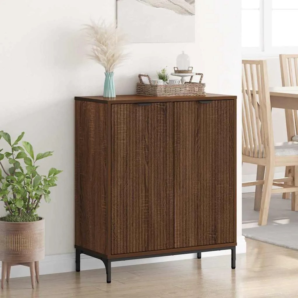 vidaXL Πλαϊνό γραφείο Καφέ δρυς 69.5 x 33 x 82 εκ. Επεξεργασμένο ξύλο