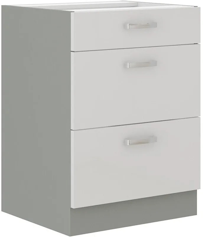 Επιδαπέδιο ντουλάπι Ingrid 60 D 3S-Leuko