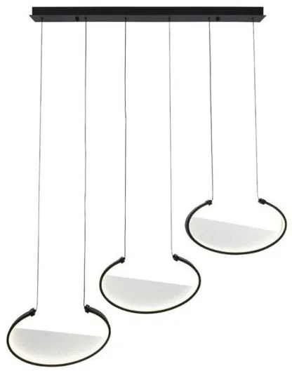 Κρεμαστό Φωτιστικό Οροφής LED 60W IP20 3000K Adele 4302100 Viokef-4302100-Μαύρο 4302100