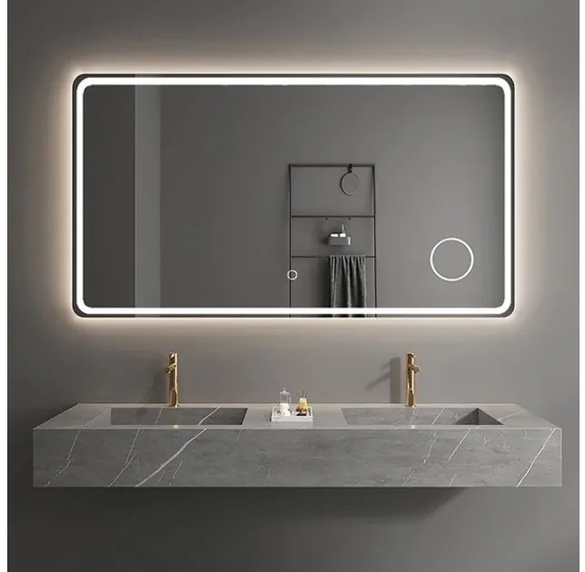 Καθρέπτης Μπάνιου LED IP44 Λευκό Eleganza 67-0680 Gloria-67-0680-Λευκό 67-0680