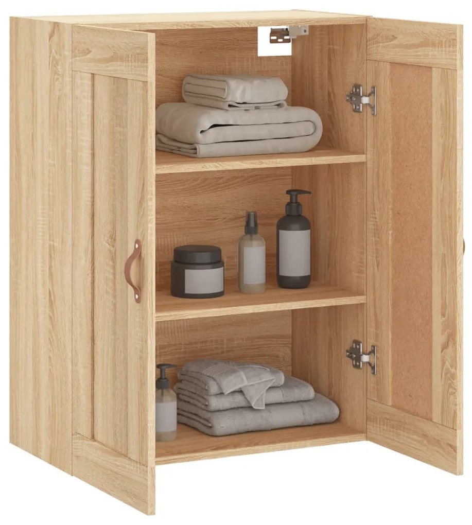 vidaXL Ντουλάπι Επιτοίχιο Sonoma Δρυς 69,5 x 34 x 90 εκ. Επεξεργ. Ξύλο