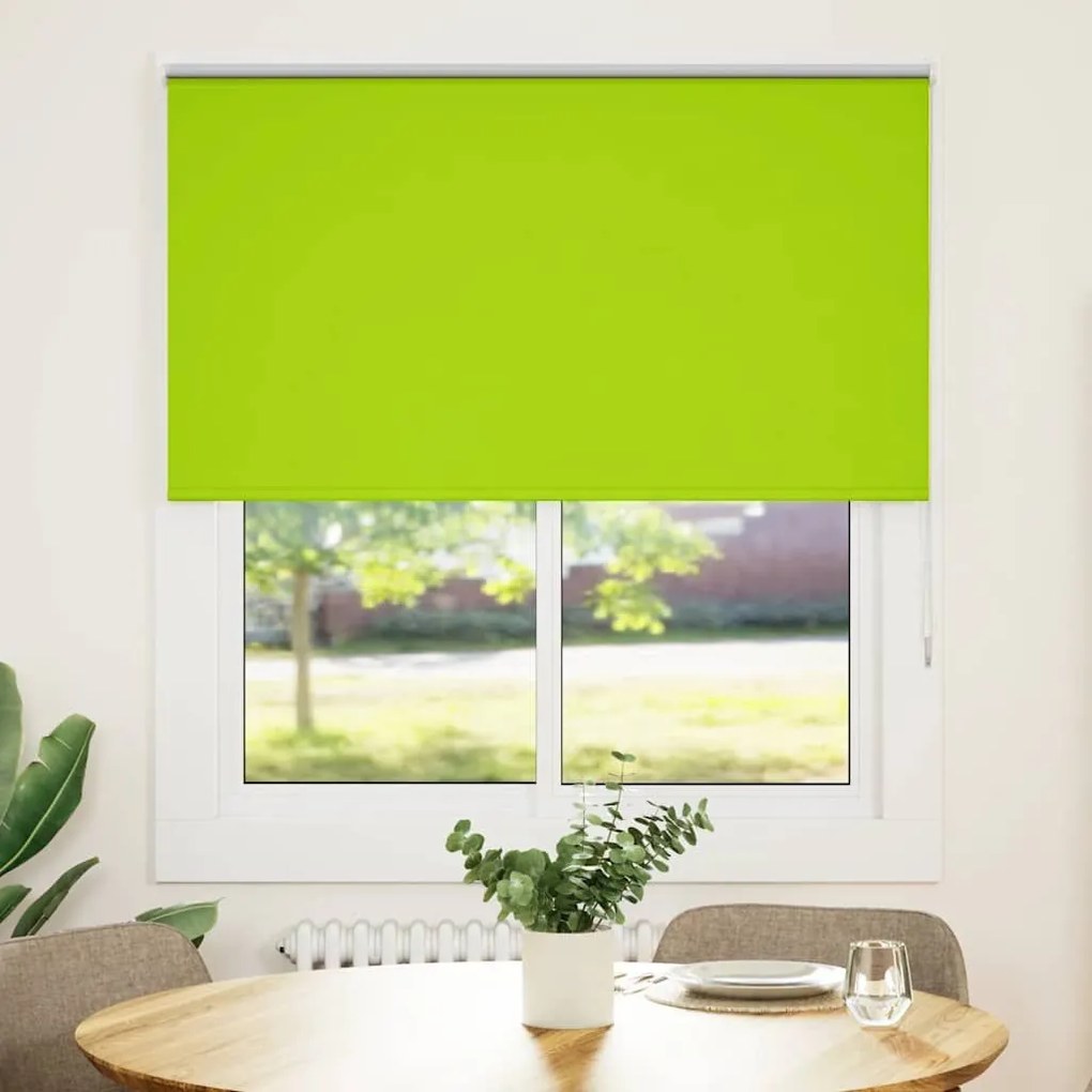 Roller Blind Blackout φύλλα πράσινα 140x150 cm Πλάτος υφάσματος - Πράσινο