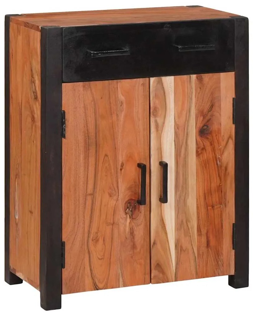 vidaXL Πλαϊνό γραφείο 2 pcs Καφέ 110 x 30 x 75 εκ Μασίφ ξύλο ακακίας