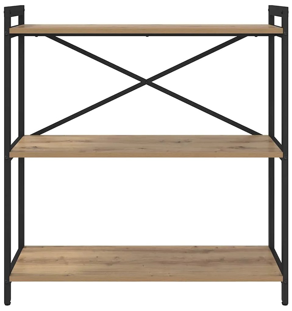 vidaXL Βιβλιοθήκη artisan δρυς 80 x 30 x 83 εκ Επεξεργασμένο ξύλο