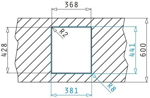 Νεροχύτης Pyramis Lume 1B-34X40
