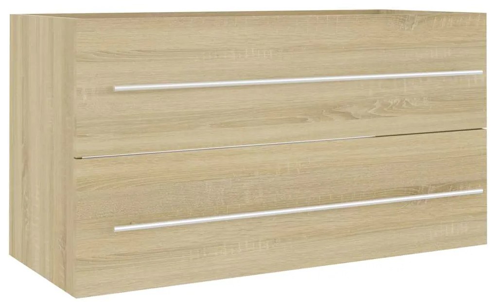 vidaXL Σετ Επίπλων Μπάνιου 2 Τεμαχίων Sonoma Δρυς από Μοριοσανίδα