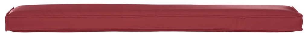 vidaXL Μαξιλάρι Παγκάκι Κρασιού Κόκκινο 200x40x8 εκ. Υφασμάτινη Όξφορντ