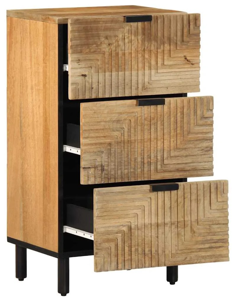 Sideboard καφέ 40x33x75 cm μασίφ ξύλο Mango - Καφέ
