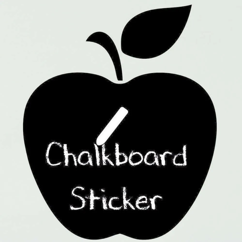 Αυτοκόλλητο Τοίχου - Μαυροπίνακας 740ELB1102 50x50cm Black Wallity Βινύλιο