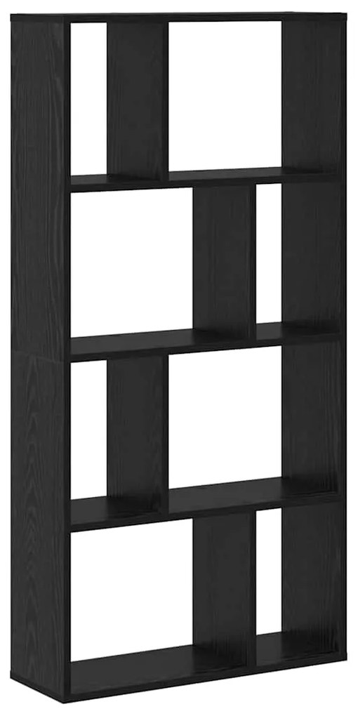 vidaXL Βιβλιοθήκη Μαύρη δρυς 60 x 20 x 120 εκ Επεξεργασμένο ξύλο