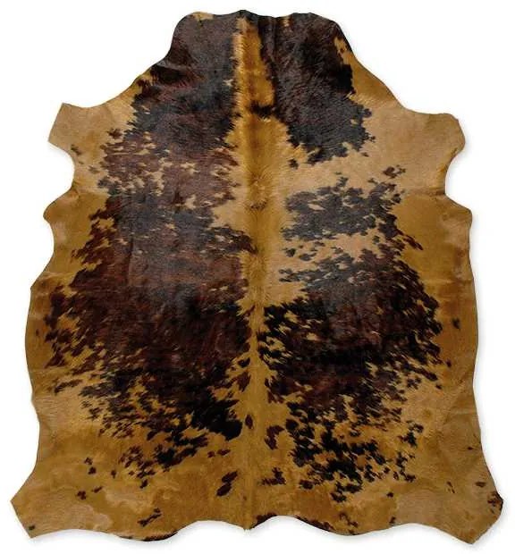 Δέρμα Αγελάδας Dyed Brown spots - 200x220