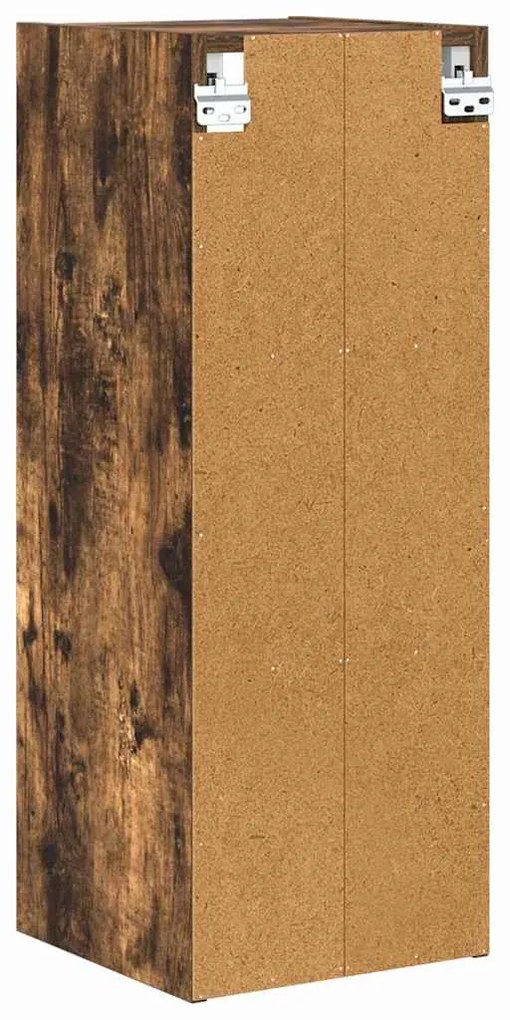 vidaXL Κρεμαστό ντουλάπι Riga Καπνιστό Δρύς 30 x 29,5 x 80 εκ.