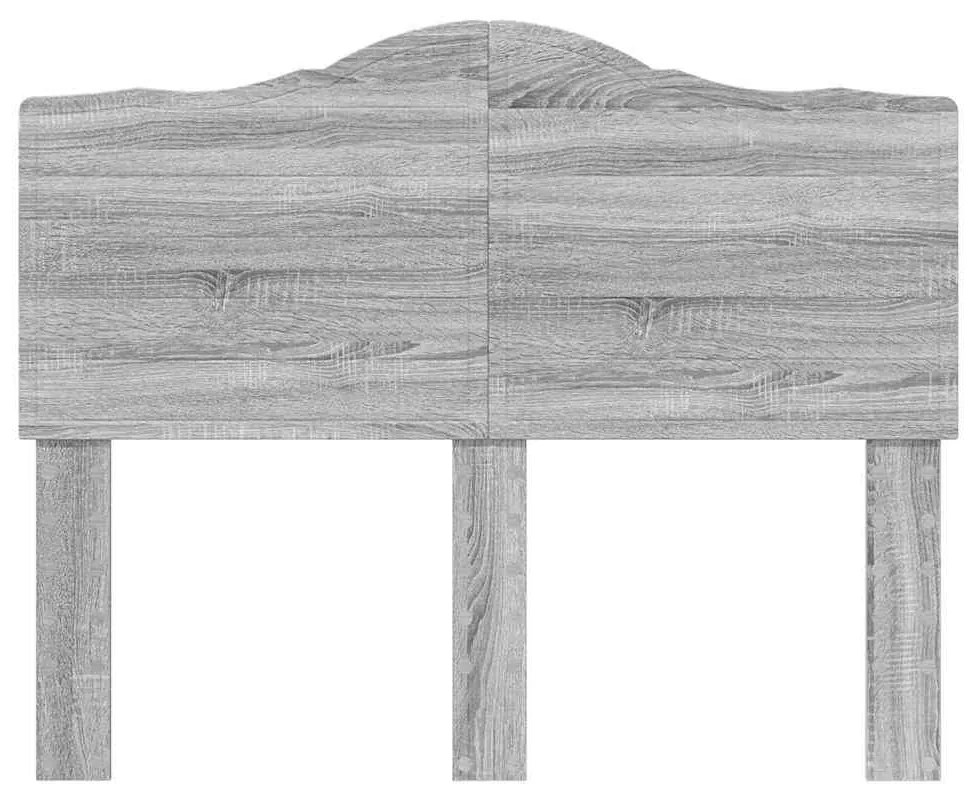 vidaXL Κεφαλάρι με κεφαλάρι Γκρίζο Σονομα 120 cm Επεξεργασμένο ξύλο