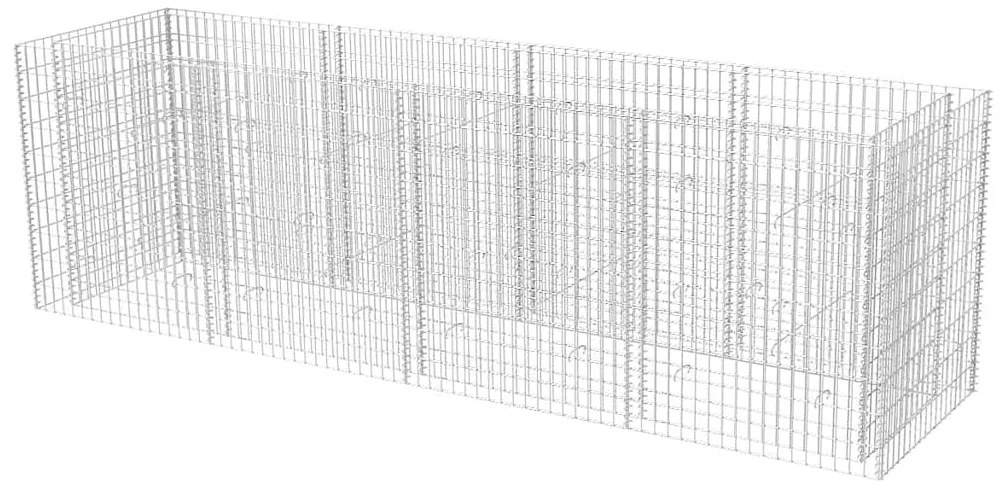 vidaXL Συρματοκιβώτιο - Γλάστρα Υπερυψωμένη 360x90x100 εκ. Ατσάλινη