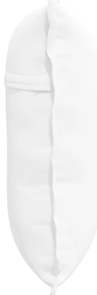 vidaXL Μαξιλάρι Πλάτης Λευκό 60 x 19 x 50 εκ ύφασμα