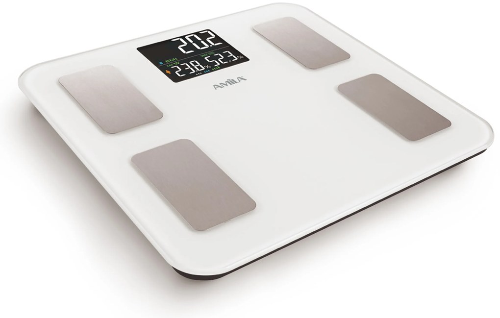 AMILA Ζυγαρία Smart με Λιπομέτρηση FITBODY 5 (95361)