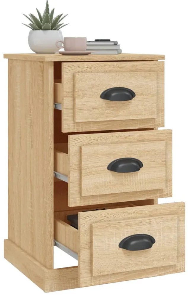 vidaXL Κομοδίνο Sonoma Δρυς 39 x 39 x 67 εκ. από Επεξεργασμένο Ξύλο