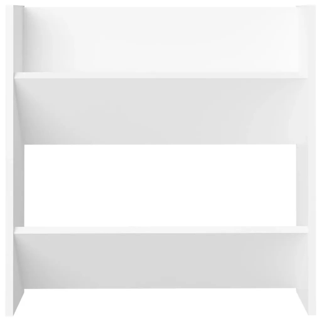vidaXL Παπουτσοθήκες Τοίχου 4 τεμ. Λευκές 60x18x60 εκ. από Μοριοσανίδα