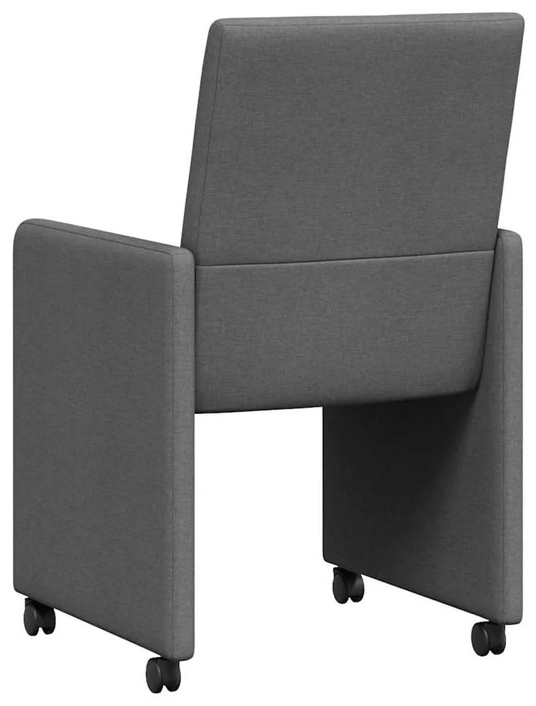 vidaXL Καρέκλα τραπεζαρίας 2 pcs Σκούρο γκρι 57 x 66 x 94 εκ ύφασμα