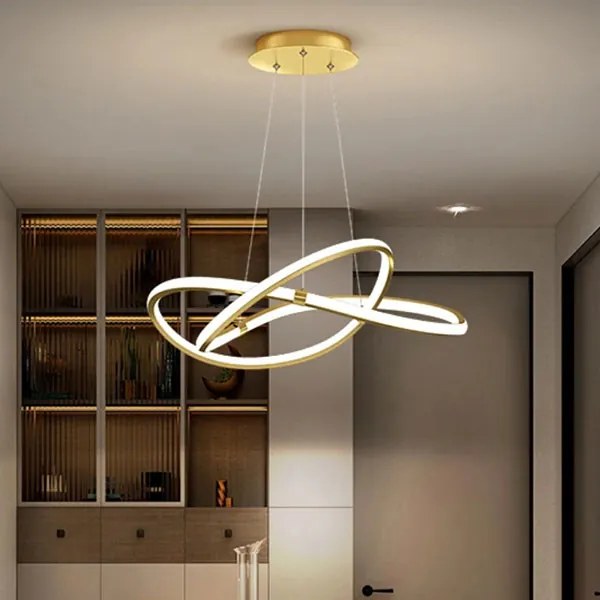 Φωτιστικό Οροφής Δίφωτο LED Homelighting Anita Gold 77-50455