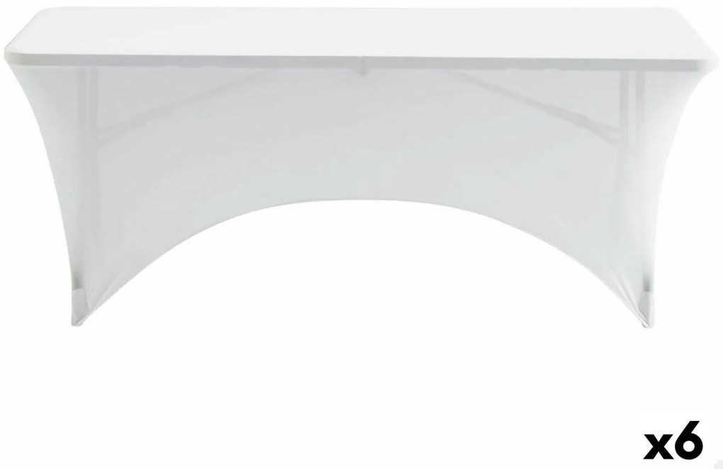 Προστατευτική Θήκη Aktive Λευκό 183 x 76 x 76 cm Τραπέζι Aξεσουάρ Oχημάτων Δρόμο (x6)