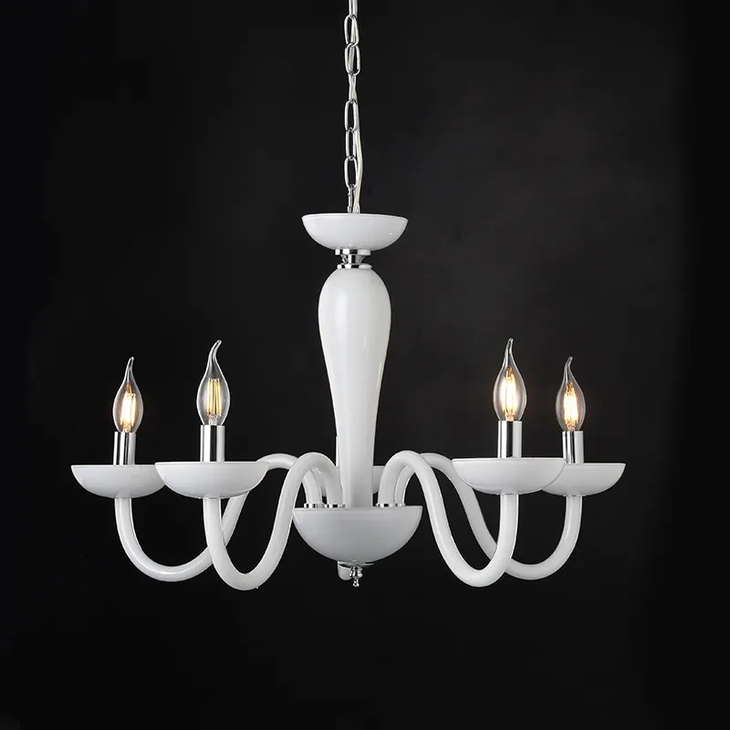 Φωτιστικό Κρεμαστο Aca BLK82185PWC LUNARIA Λευκό (White)