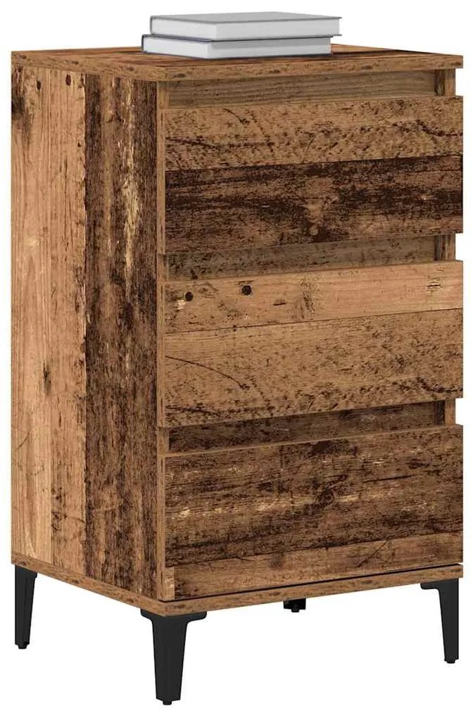 vidaXL Κομοδίνο Παλιό Ξύλο 40 x 35 x 70 εκ. Επεξεργασμένο ξύλο