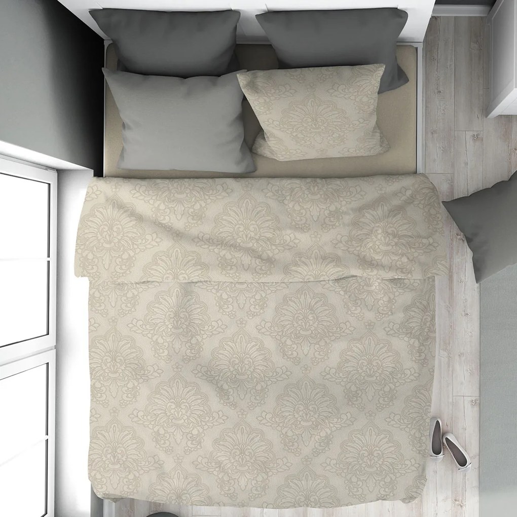 Σεντόνια Υπέρδιπλα (Σετ 220x240) Dimcol Άρτεμις 702 Beige