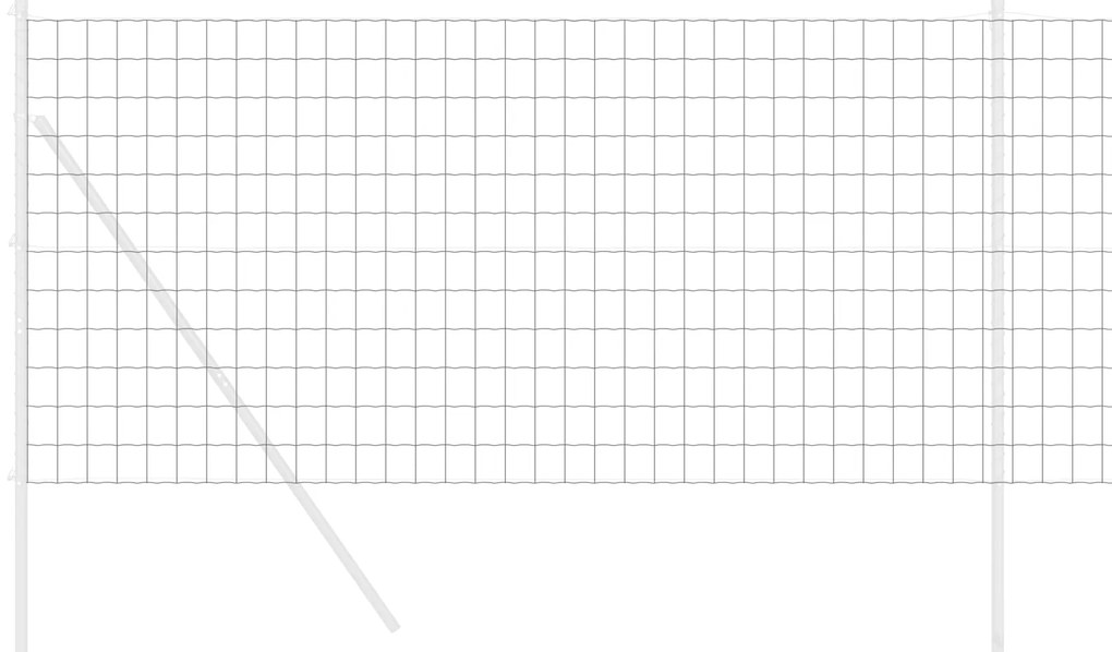 vidaXL Ευρωπαϊκός Φράχτης Γκρι 1.2 x 25 μ Σίδηρος