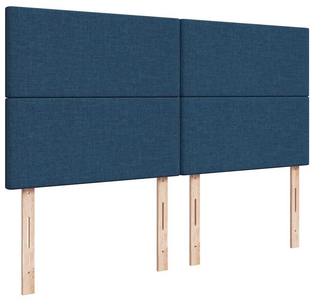 Οθωμανικό κρεβάτι με στρώμα μπλε 180x200cm ύφασμα 3313098
