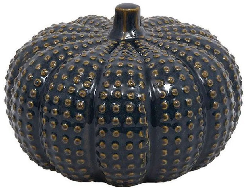 Διακοσμητική Κολοκύθα 023-223-088 20x20x14cm Blue Black-Gold Ceramic