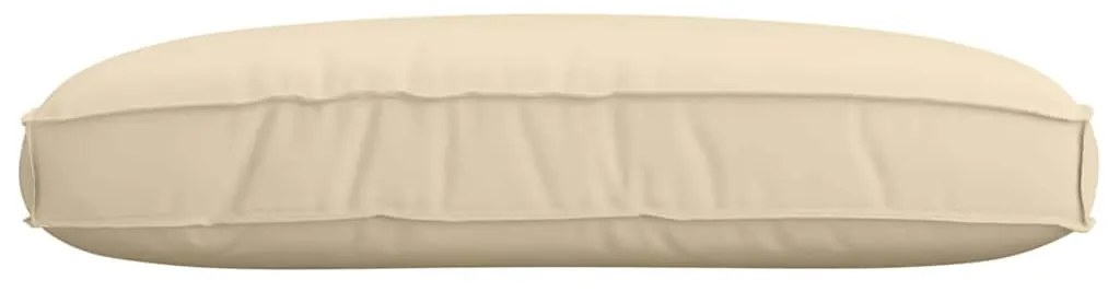 vidaXL Μαξιλάρι παλέτας για κάθισμα Μπεζ 120 x 80 x 12 cm