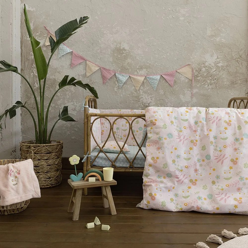 Κουβερλί Βρεφικό Happy Monkey Somon Nima 100x140cm 100% Cotton