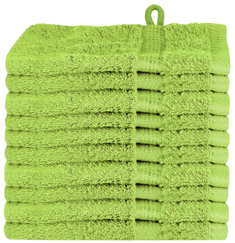 vidaXL Πετσέτες 10 pcs Λαχανί 15 x 21 cm Βαμβάκι