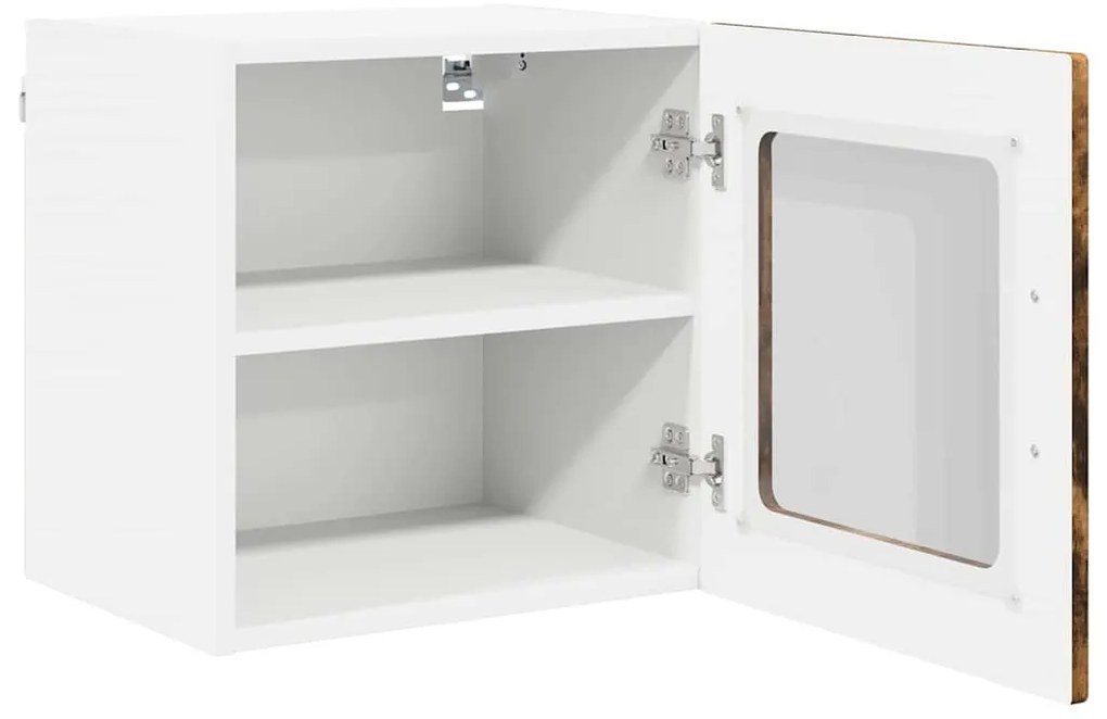 vidaXL Ντουλάπα Κουζίνας με ράφι 2 pcs Καπνιστό Δρύς 40 x 31 x 40 εκ.