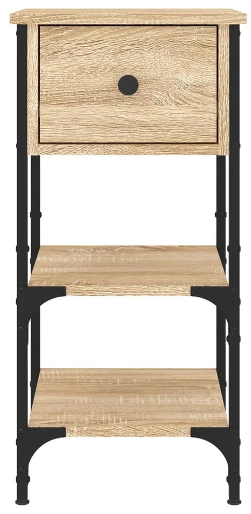 vidaXL Κομοδίνο Sonoma Δρυς 34 x 36 x 70 εκ. από Επεξεργασμένο Ξύλο