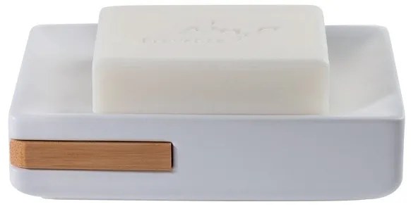 Σαπουνοθήκη Κεραμική Bamboo Oslo White 13,5x9,2x3,5 - Spirella