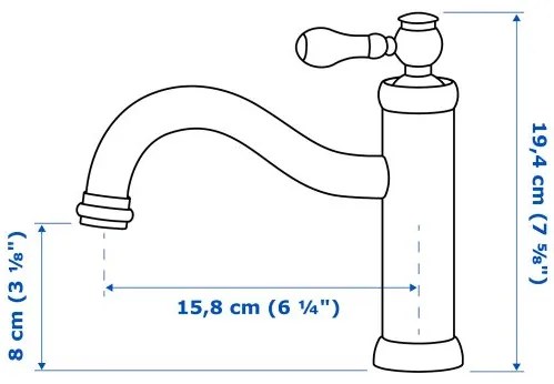 HAMNSKÄR μπαταρία νιπτήρα 405.327.04