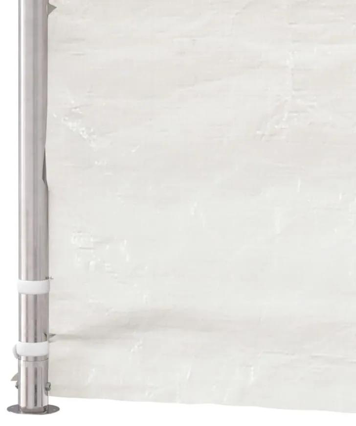 Κιόσκι με Τέντα Λευκό 4,46 x 2,28 x 2,69 μ. από Πολυαιθυλένιο - Λευκό