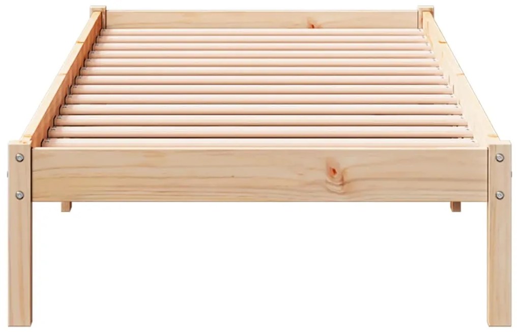 vidaXL Πλαίσιο Κρεβατιού Μακρύ Χωρίς Στρώμα 100x220 εκ Μασίφ Πεύκο