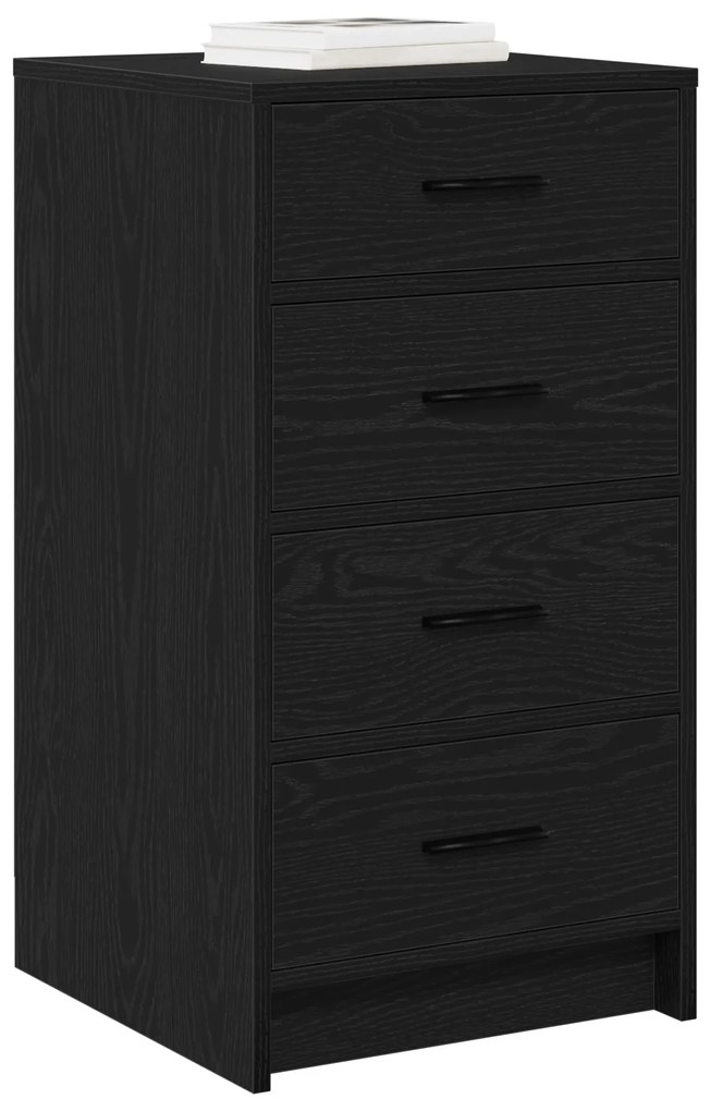 vidaXL Μπουφές Μαύρης Δρυός 40x41x75 εκ Επεξεργασμένο Ξύλο
