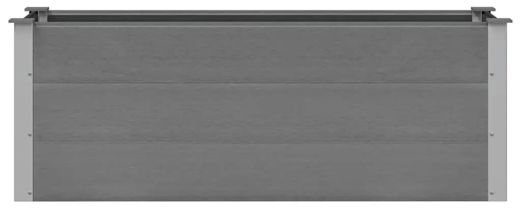 vidaXL Ζαρντινιέρα Υπερυψωμένη Γκρι 150 x 50 x 54 εκ. από WPC