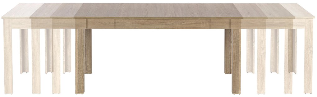 SEWERYN 160/300 cm extension table color: sonoma oak DIOMMI V-PL-SEWERYN-ST-SONOMA